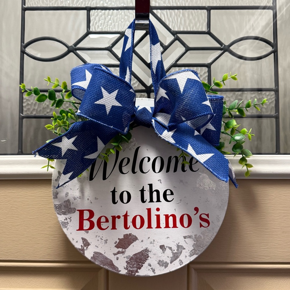 Custom Welcome Wood Door Sign - Picture 4 of 16